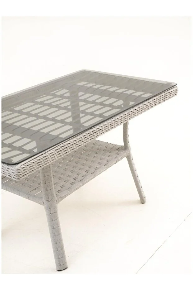 Çeşme Rattan Bahçe Oturma Grubu (2+1+1+MASA) - Gri